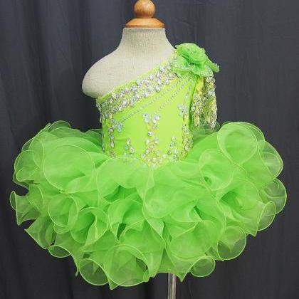 Lafine One-should Organza Flower Girl Dress With..