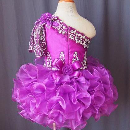 Lafine Baby Infant Toddler Purple Pageant Clothing..